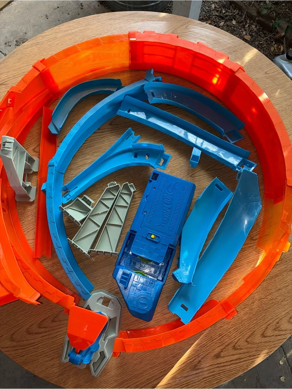Hot Wheels Massive Loop Mayhem Track Setup Motorized Booster Not A Complete Set